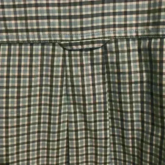 Chaps Plaid XXL Men’s Button Down Short Sleeve Shirt Light blue NWT - Picture 4 of 9